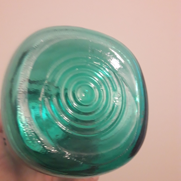Ball Mason Jar Teal Blue Glass with Lid Wide Mouth - Picture 8 of 16